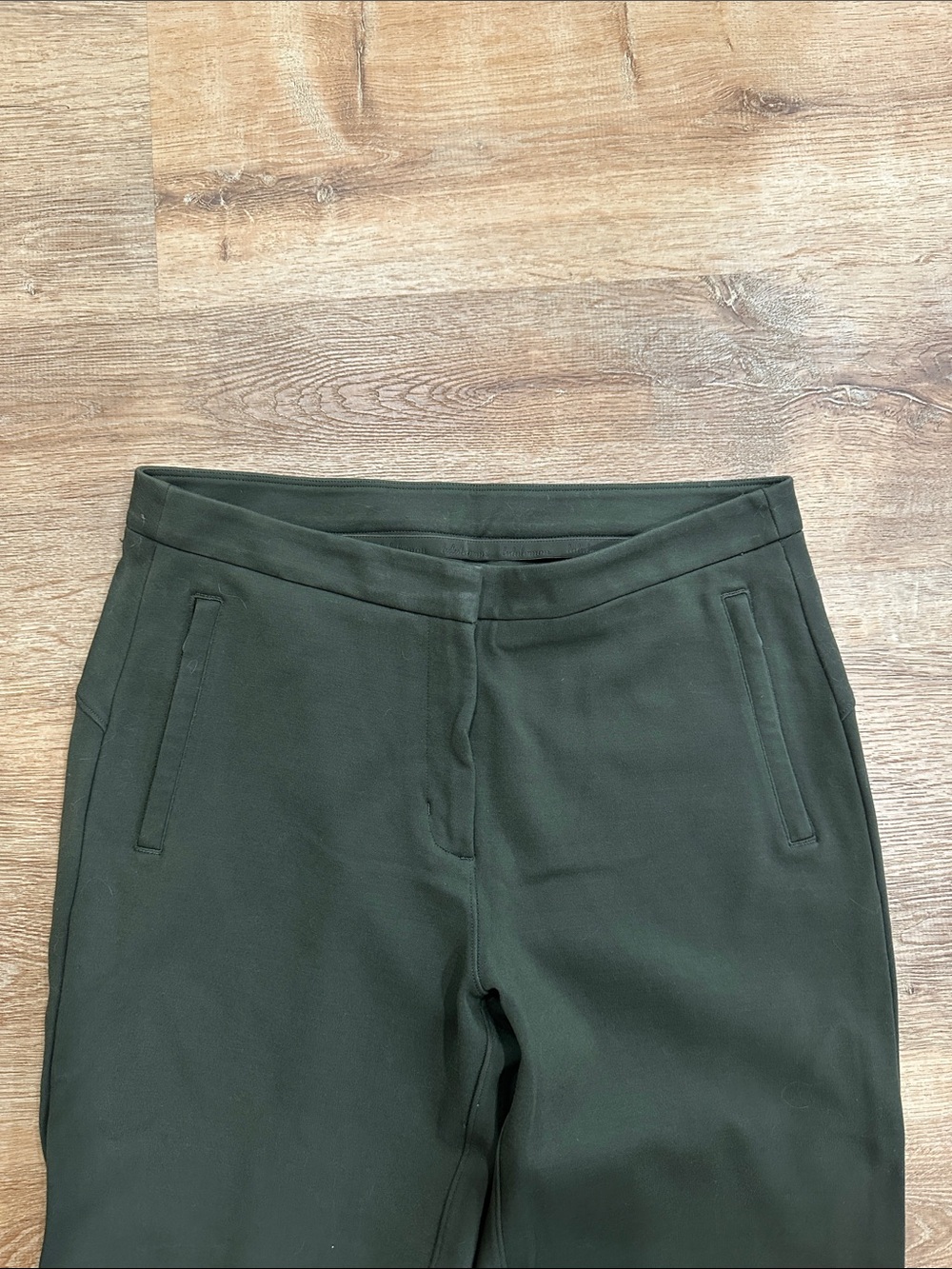 lululemon athletica Women's Dark Green Straight-Leg Dress Pants - Picture 2 of 5